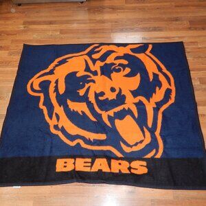 Vintage Biederlack NFL Chicago Bears Football Stadium Throw Blanket 58" x 50"